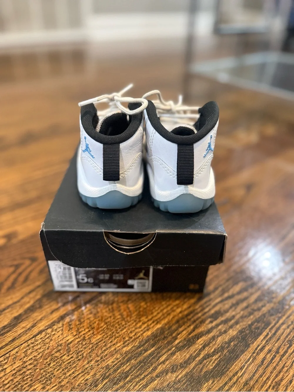 Baby Blue & White Jordan’s